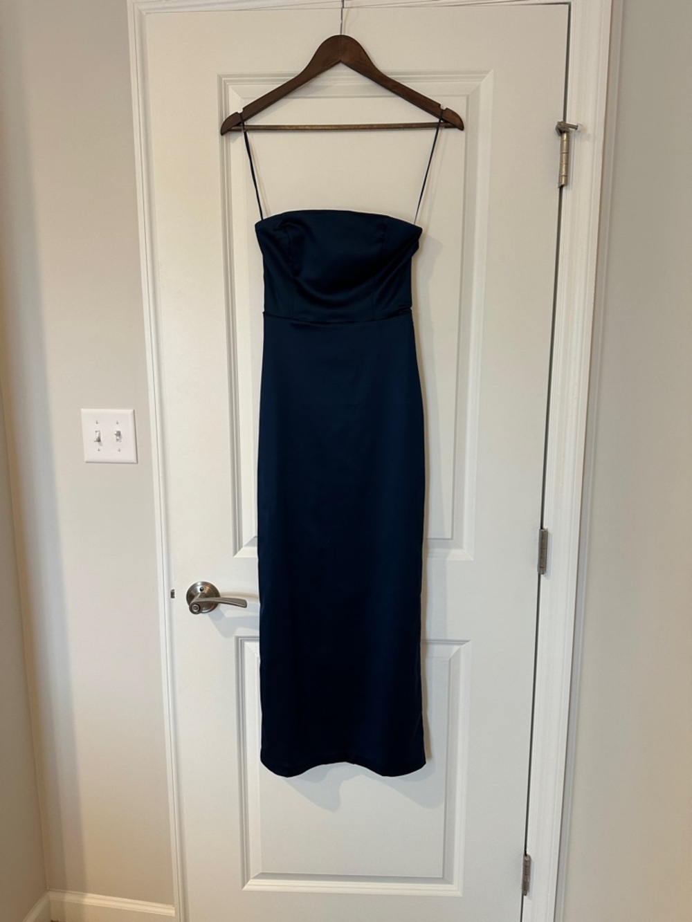 A&F XS Navy Blue Strapless Dress NWT (never worn)